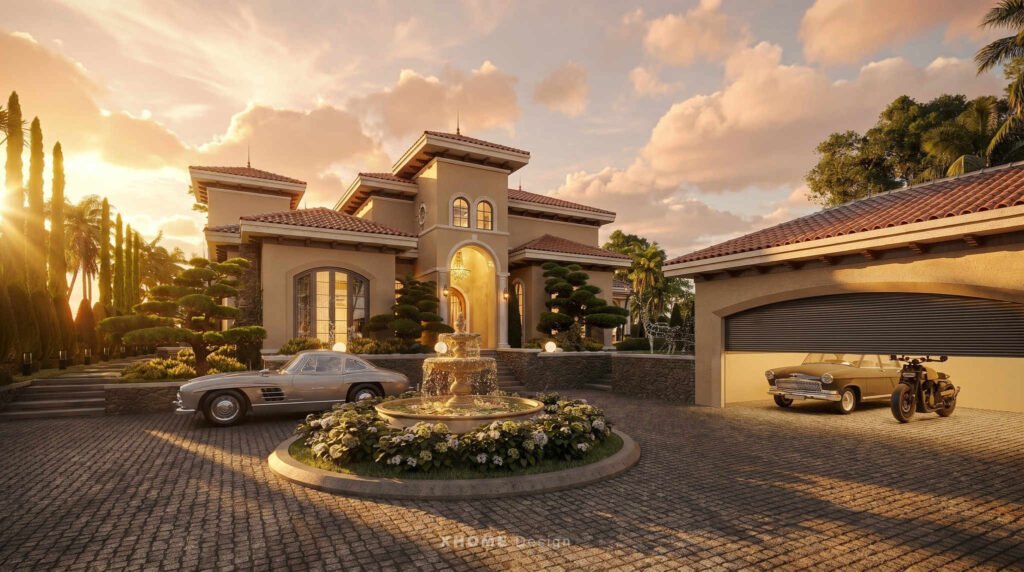 Thiết kế kiến trúc Sunset Villa phong cách địa trung hải 3